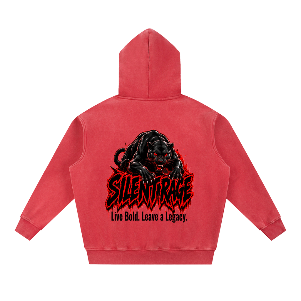 Snow Wash Fleece Oversize Hoodie
