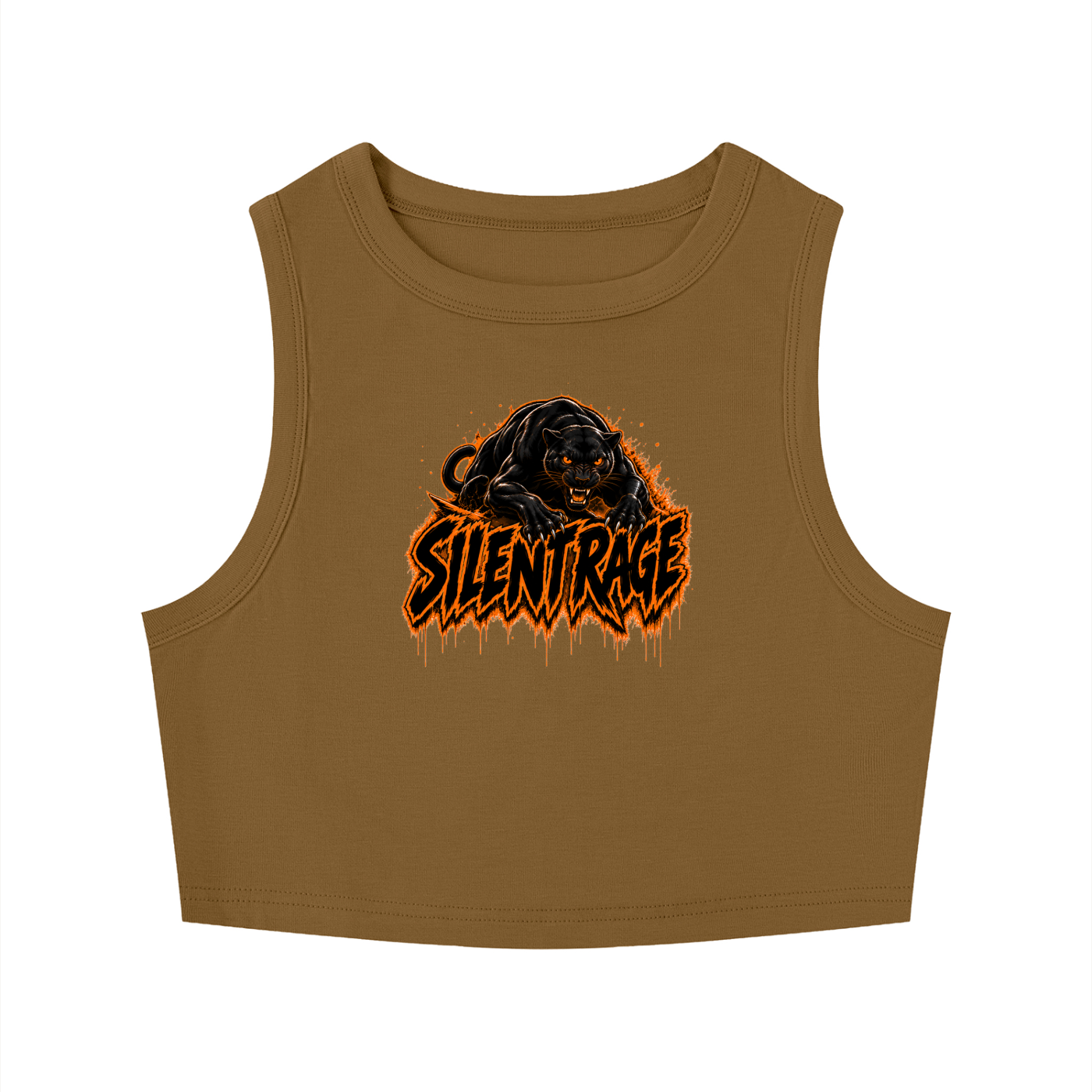 Women's Tight Crewneck Crop Tank Top